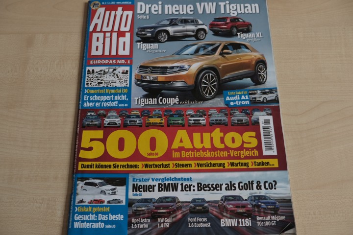 Deckblatt Auto Bild (01/2012)